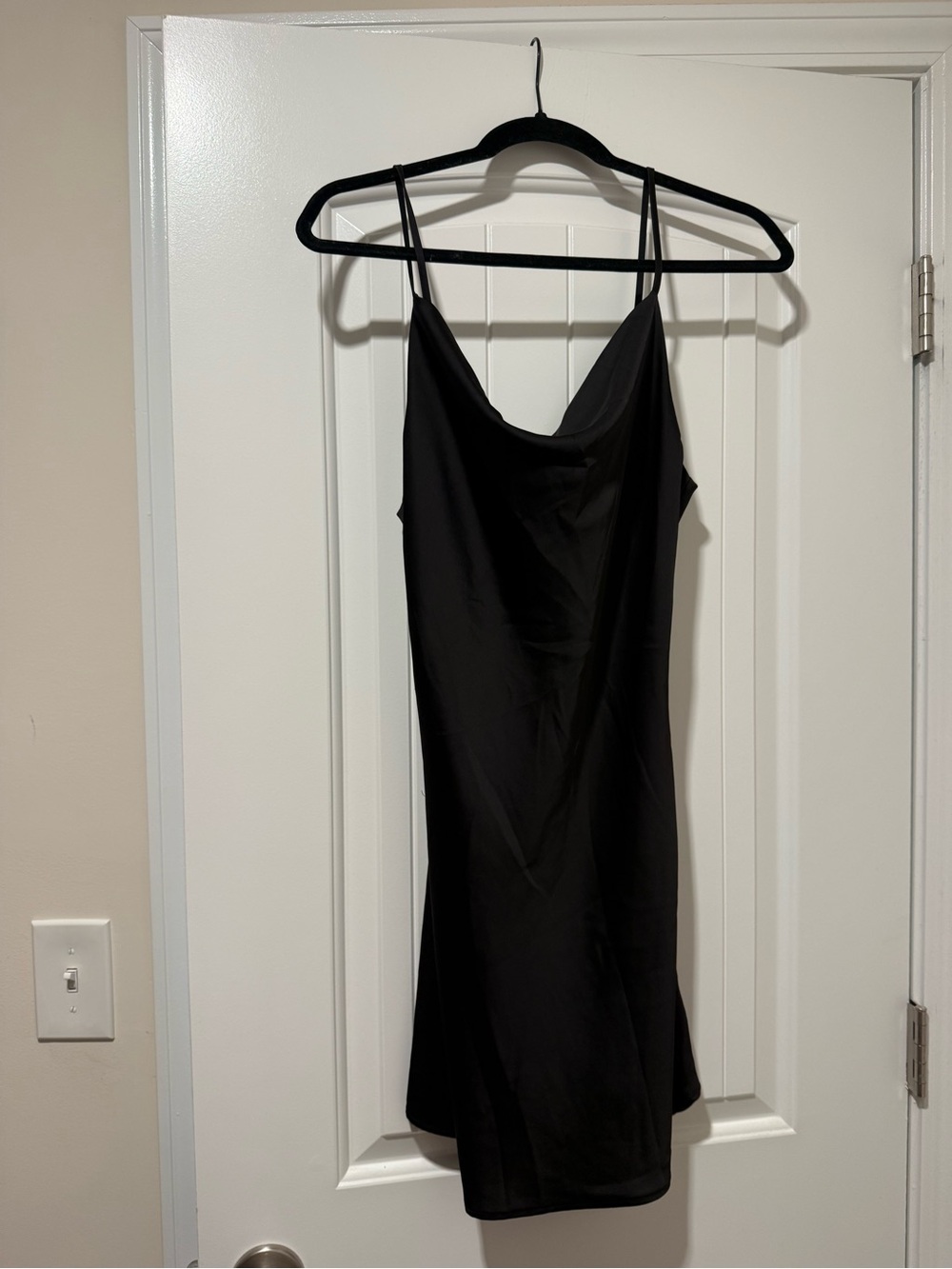 Urban Outfitters Black Slip Mini Dress